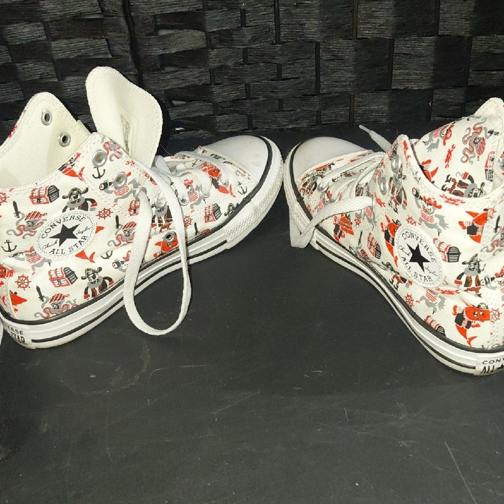 Converse White High-Top Sneakers - Picture 3 of 6